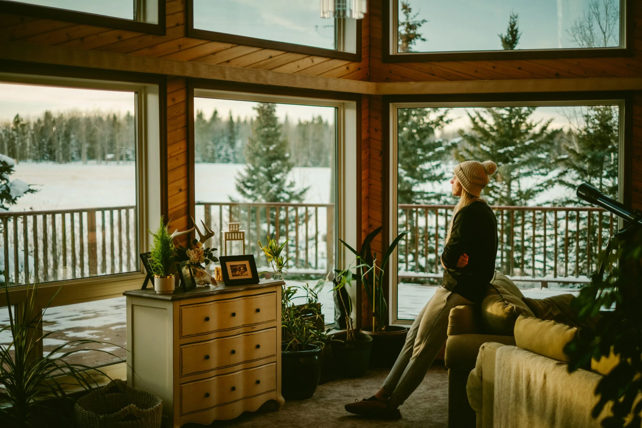 Aneta outdoors in Alberta