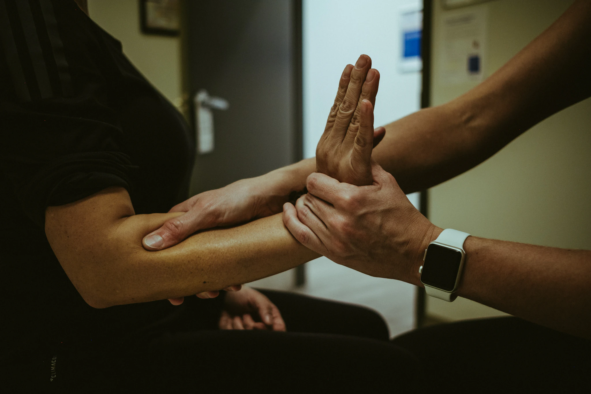Hand and wrist assessment during an Active Release Techniques® appointment